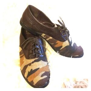 Camouflage oxford Flats